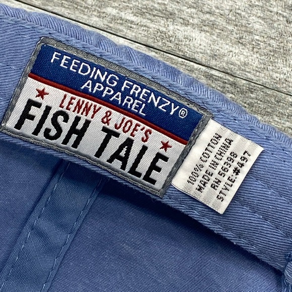 Lenny & Joes Fish Tale Feeding Frenzy Adjustable Leather Strap Back Hat Anchor - Picture 11 of 16